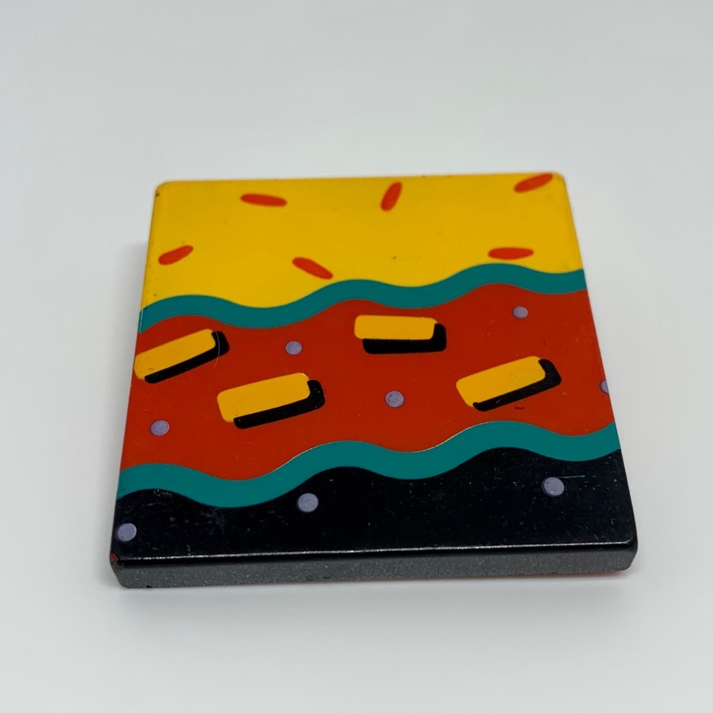 Vintage 80’s Mod Hallmark Geometric Pin Brooch - Picture 2 of 4